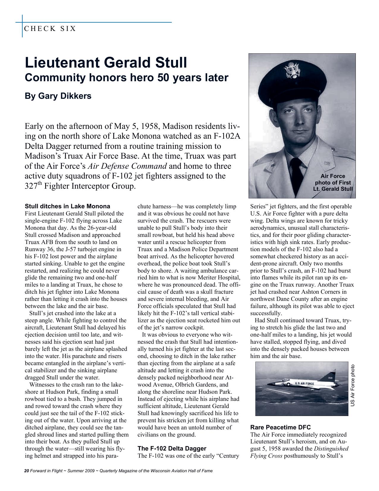 Forward in Flight - Summer 2009 -  Page20