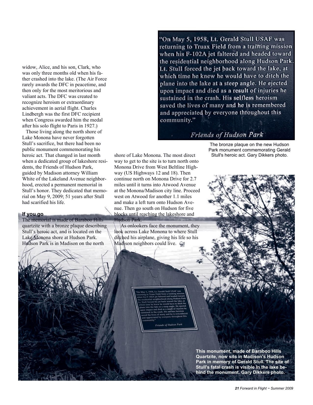 Forward in Flight - Summer 2009 -  Page21