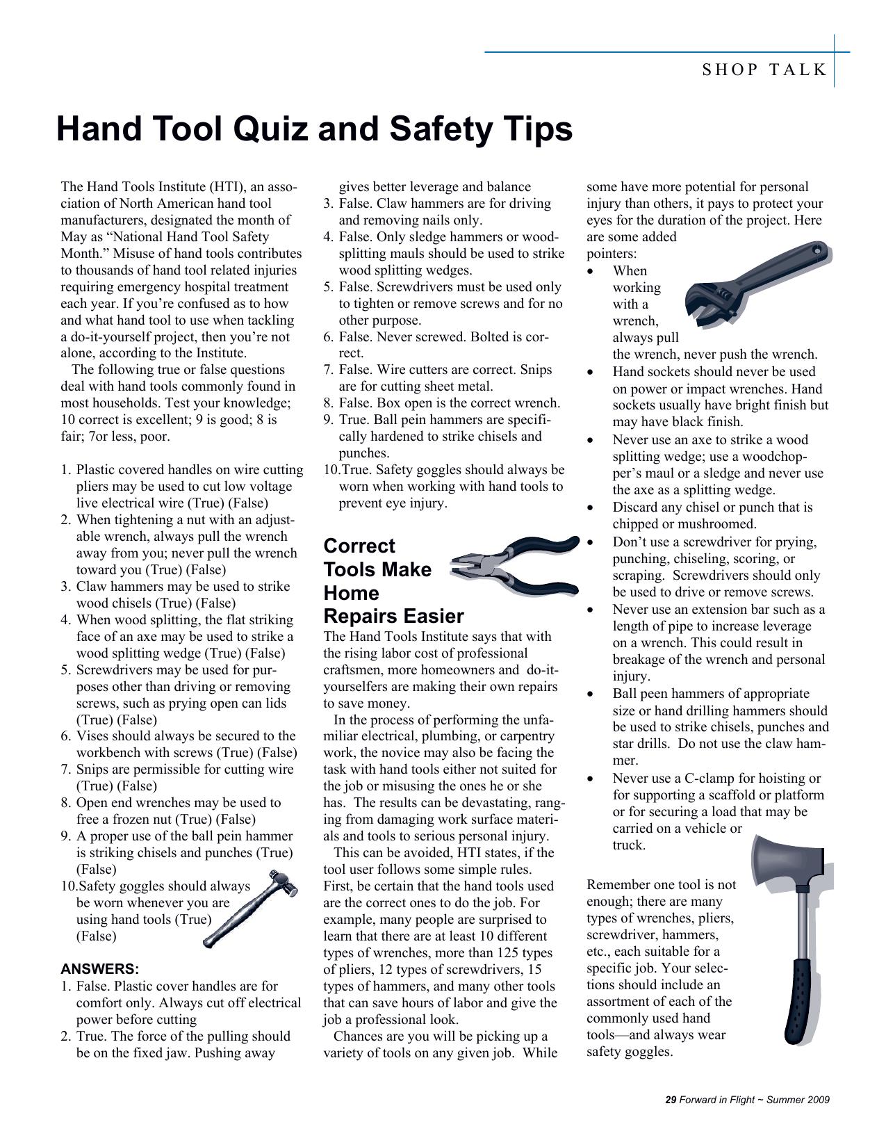 Forward in Flight - Summer 2009 -  Page29