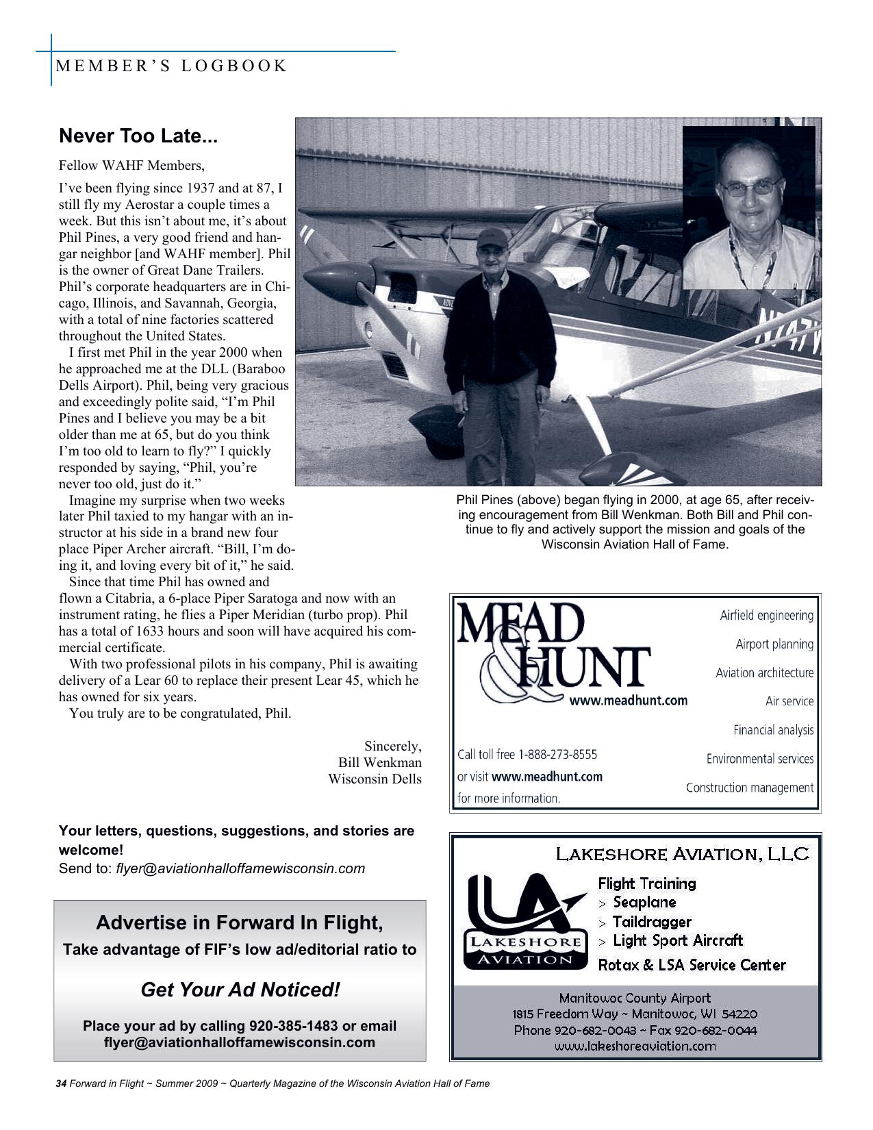 Forward in Flight - Summer 2009 -  Page34